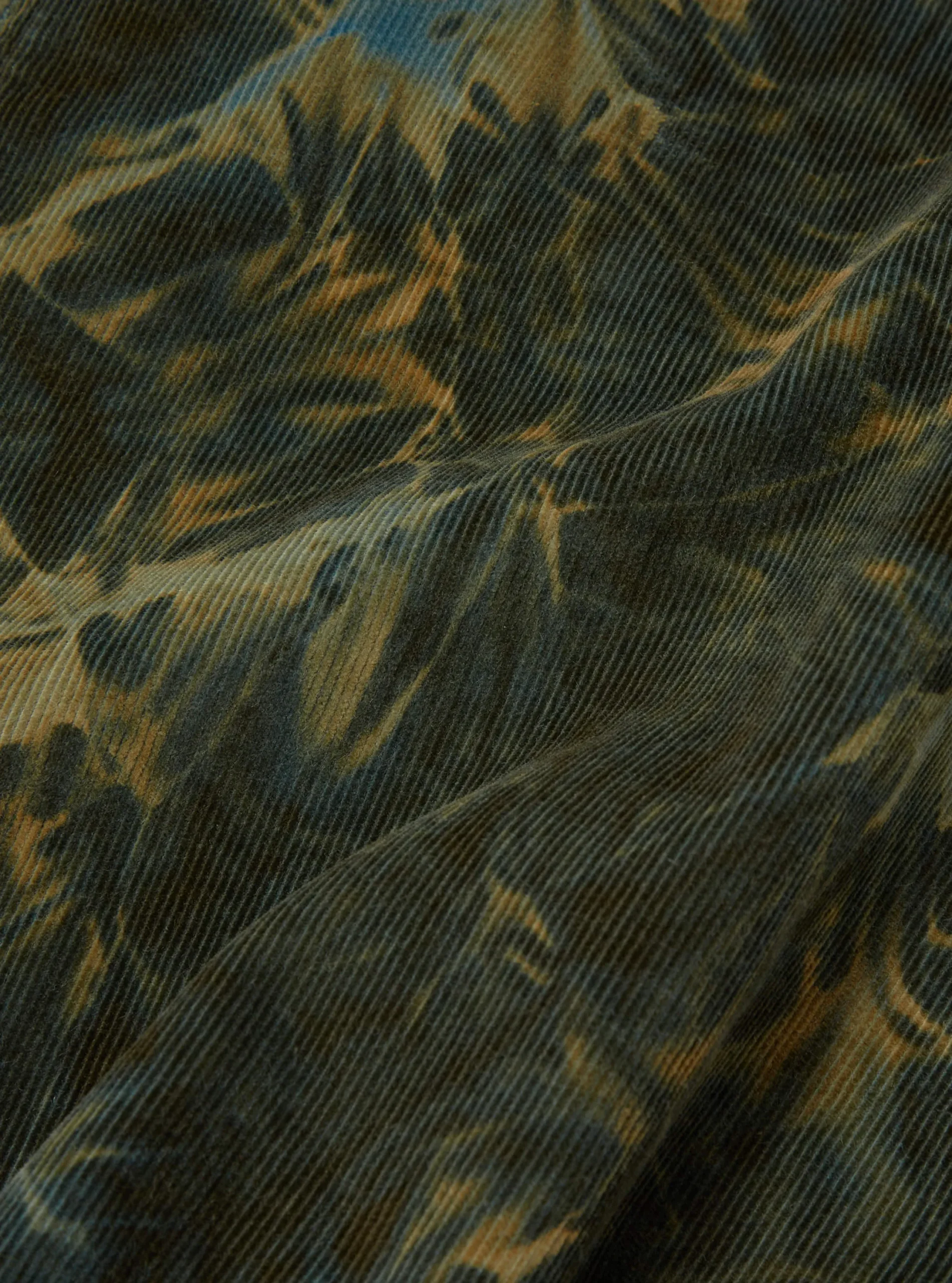 Best Bakers Jacket In Green Hand-Dyed Japanese Cord Men Jackets.