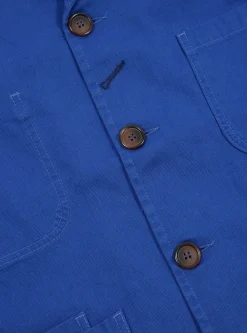 Cheap Bakers Jacket In Royal Blue Byron Twill Men Jackets.