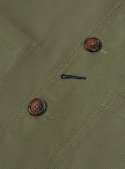 Best Sale Bakers Jacket In Light Olive Twill Men Jackets.