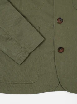 Best Sale Bakers Jacket In Light Olive Twill Men Jackets.
