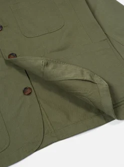 Best Sale Bakers Jacket In Light Olive Twill Men Jackets.
