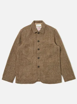 Online Bakers Jacket In Brown Herringbone Harris Tweed Men Coats & Outerwear.