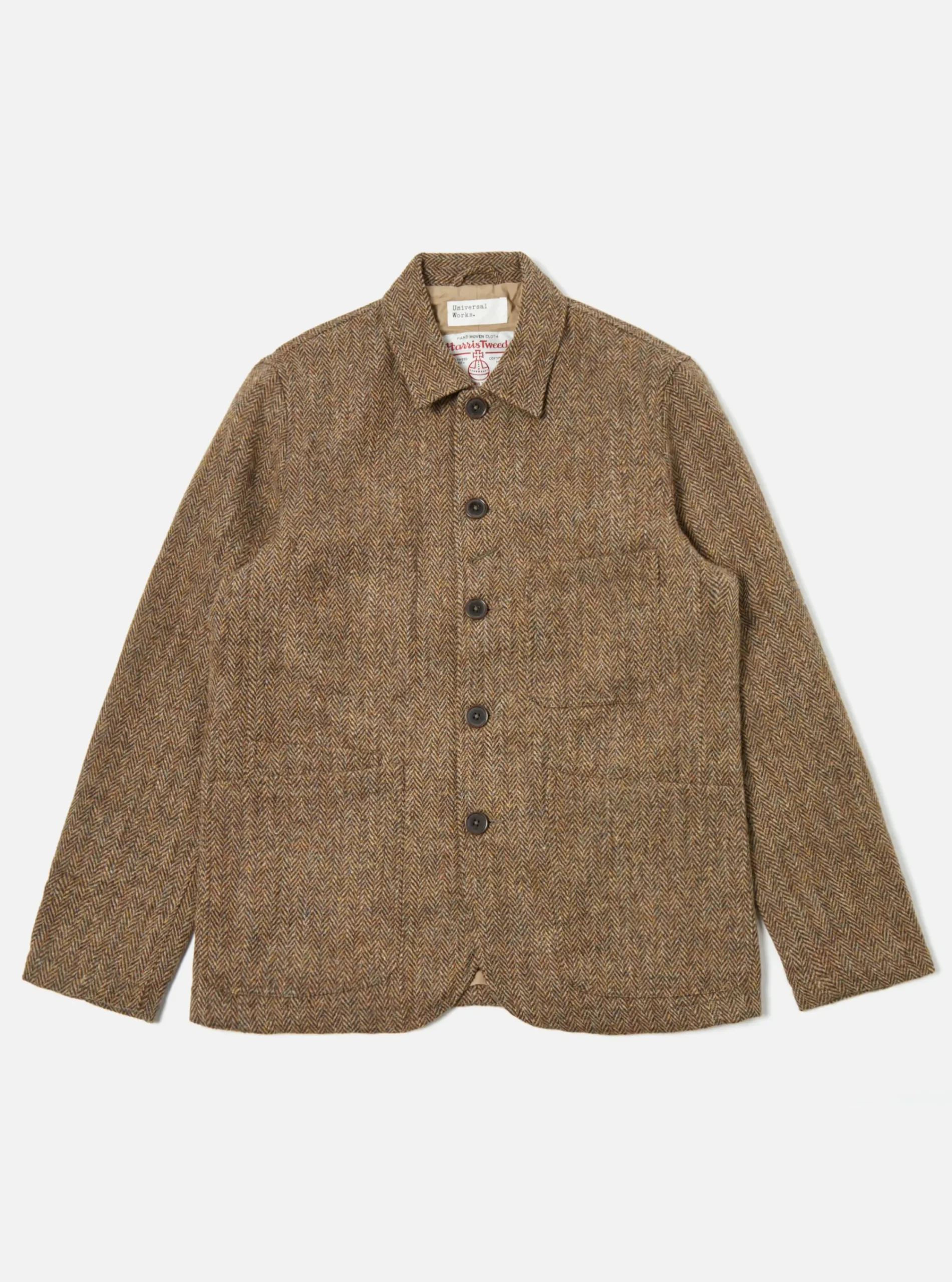 Online Bakers Jacket In Brown Herringbone Harris Tweed Men Coats & Outerwear.