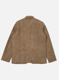 Online Bakers Jacket In Brown Herringbone Harris Tweed Men Coats & Outerwear.