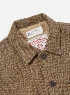 Online Bakers Jacket In Brown Herringbone Harris Tweed Men Coats & Outerwear.