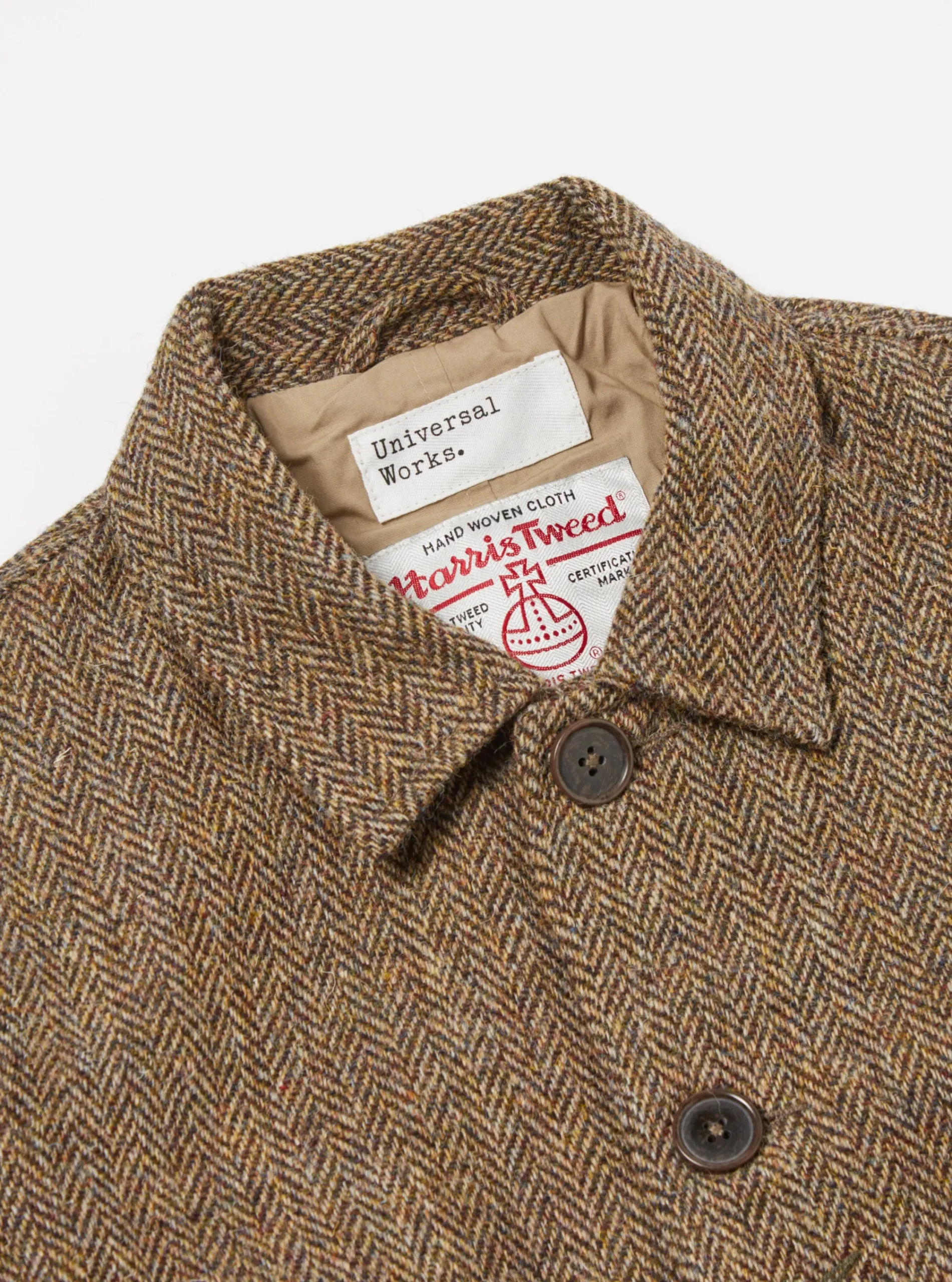 Online Bakers Jacket In Brown Herringbone Harris Tweed Men Coats & Outerwear.