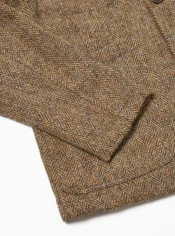 Online Bakers Jacket In Brown Herringbone Harris Tweed Men Coats & Outerwear.