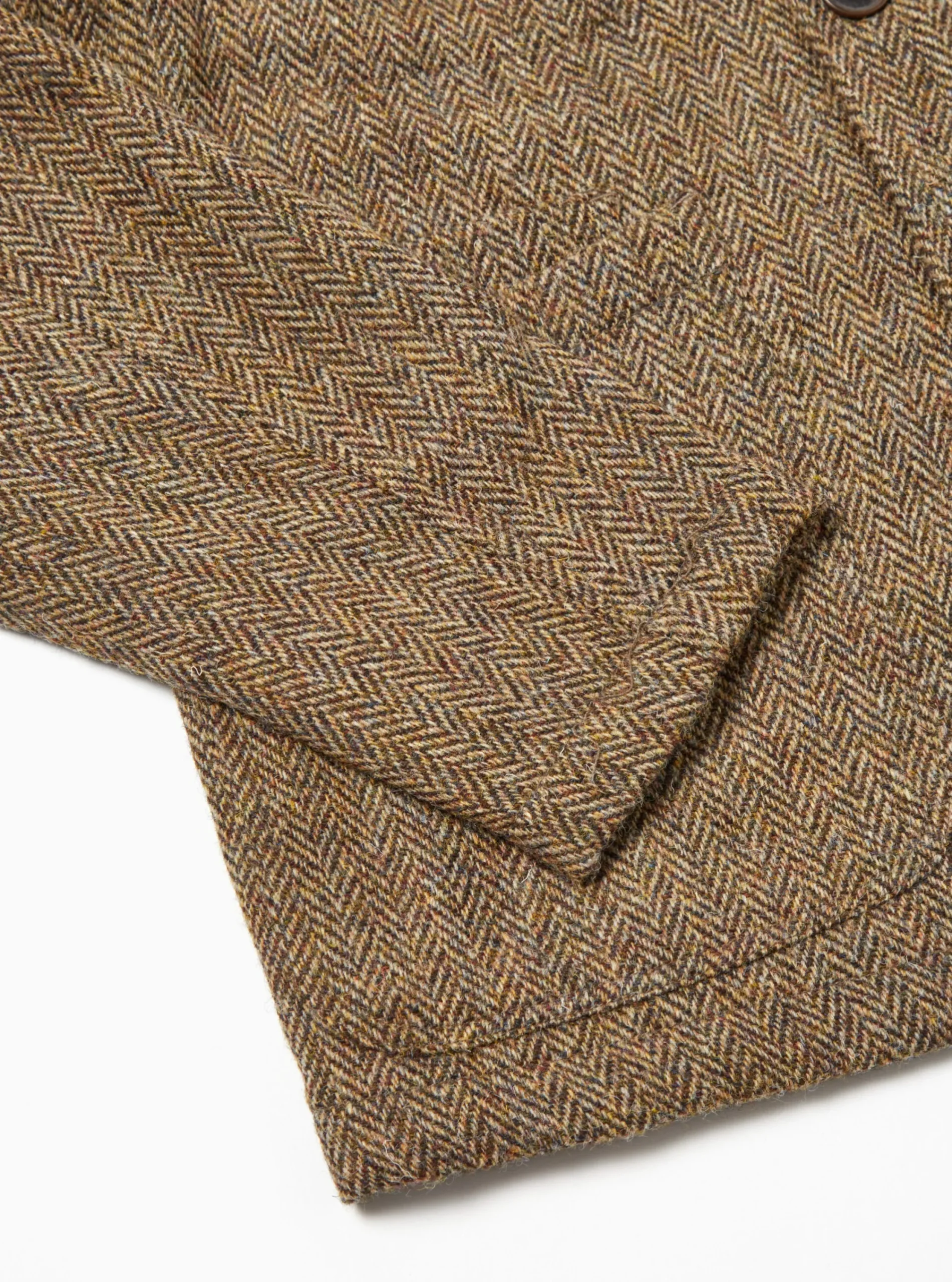 Online Bakers Jacket In Brown Herringbone Harris Tweed Men Coats & Outerwear.