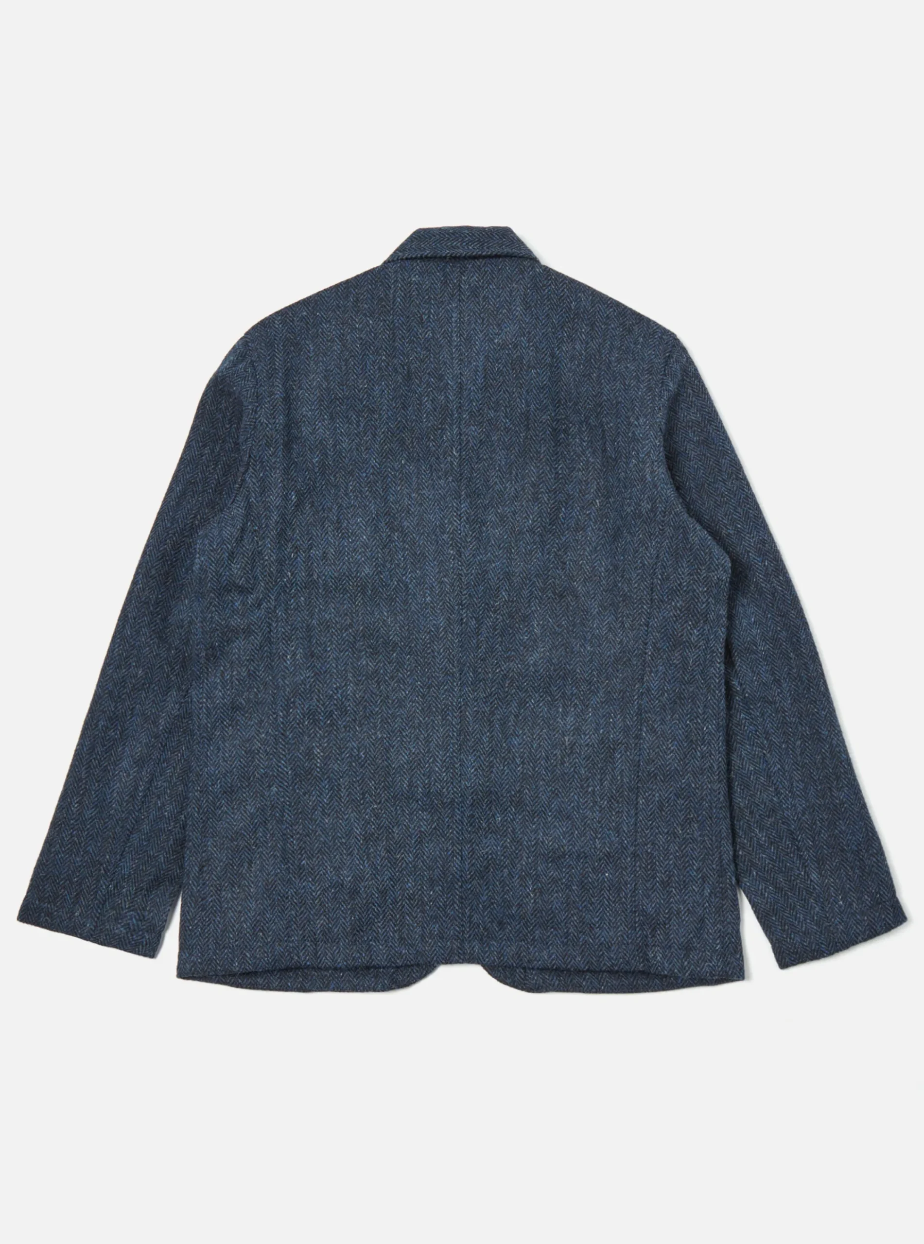 Clearance Bakers Jacket In Navy Herringbone Harris Tweed Men Coats & Outerwear.