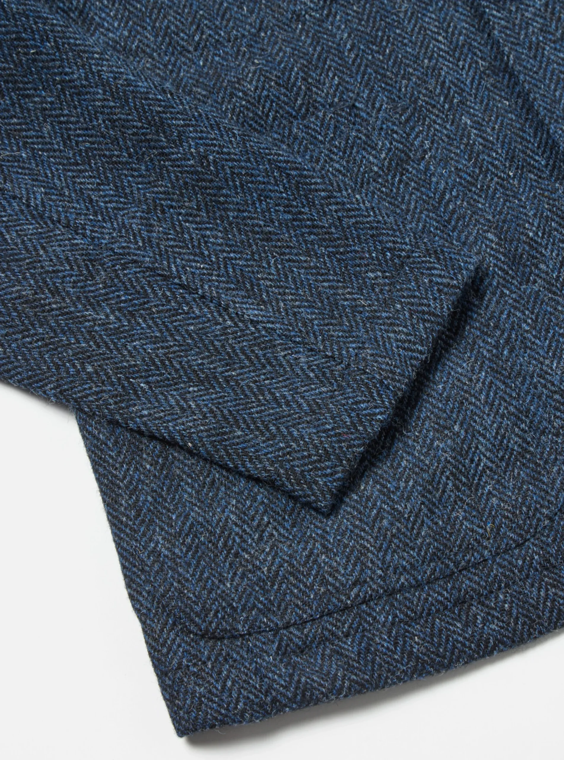 Clearance Bakers Jacket In Navy Herringbone Harris Tweed Men Coats & Outerwear.