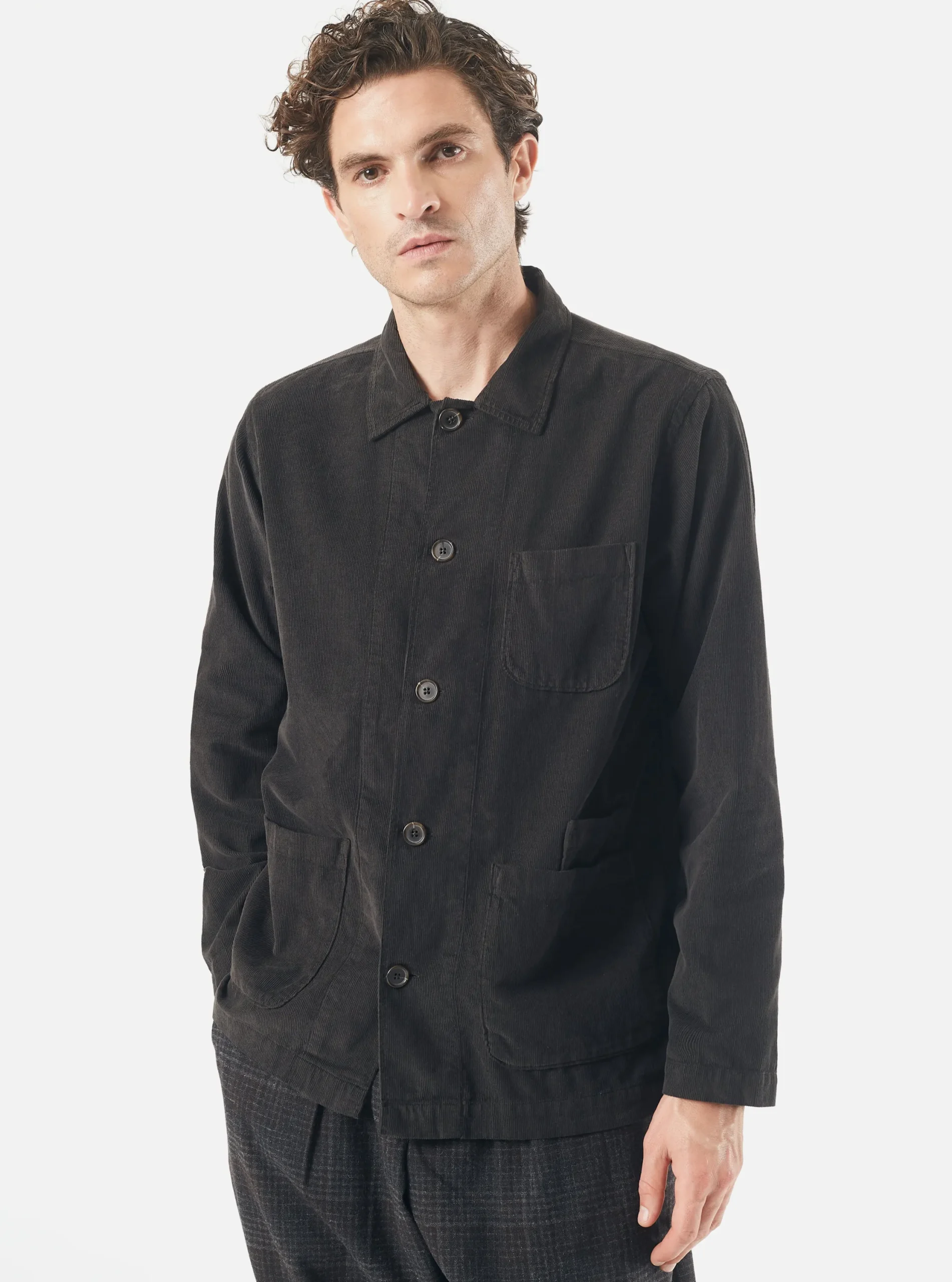 Online Bakers Overshirt In Licorice Fine Cord Men Overshirts.