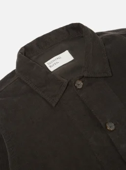 Online Bakers Overshirt In Licorice Fine Cord Men Overshirts.
