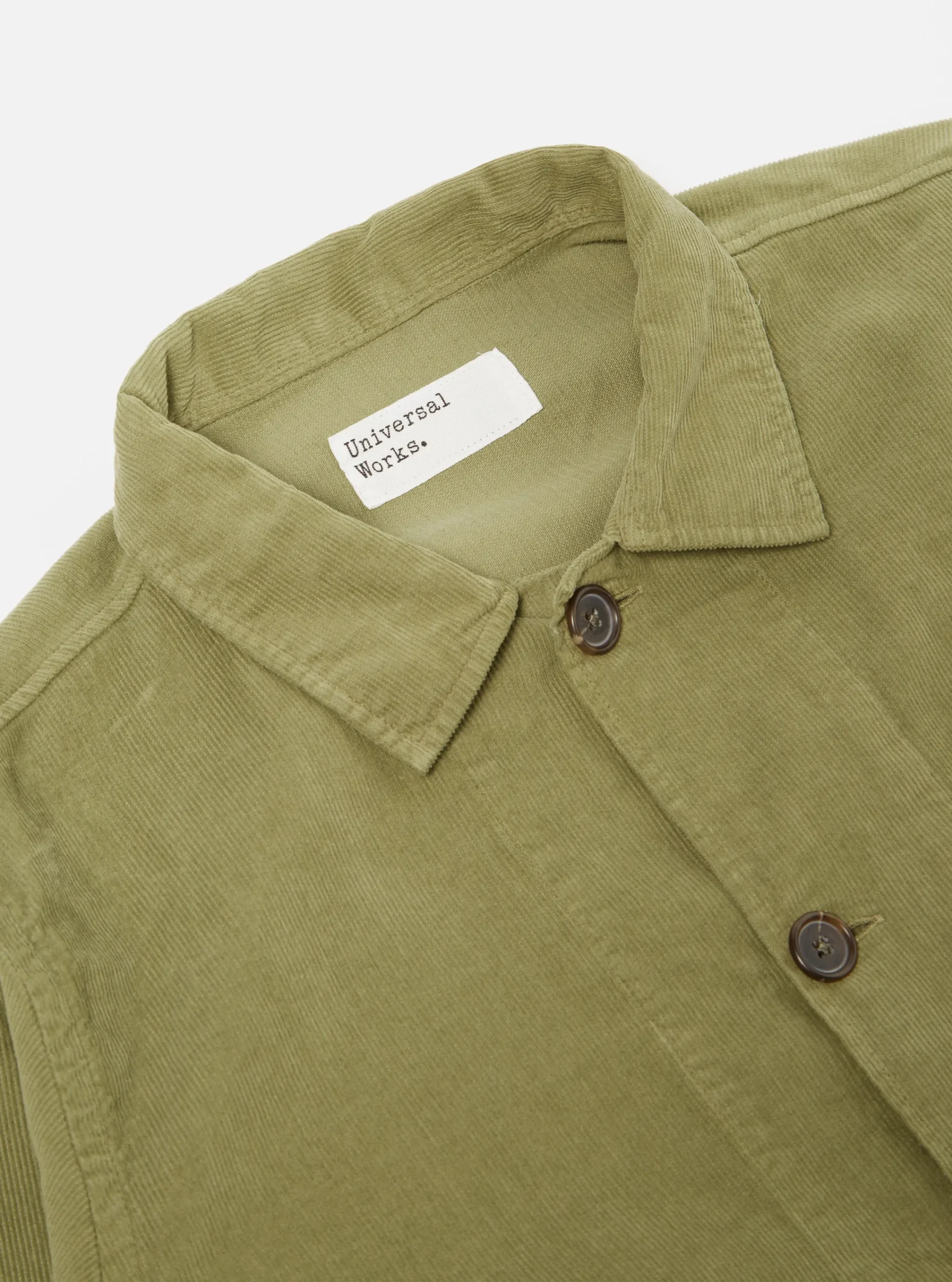 Discount Bakers Overshirt In Olive Fine Cord Men Overshirts.