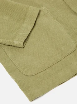 Discount Bakers Overshirt In Olive Fine Cord Men Overshirts.