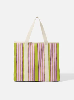 Cheap Beach Bag In Multi Stripe Weave Men Accessories.
