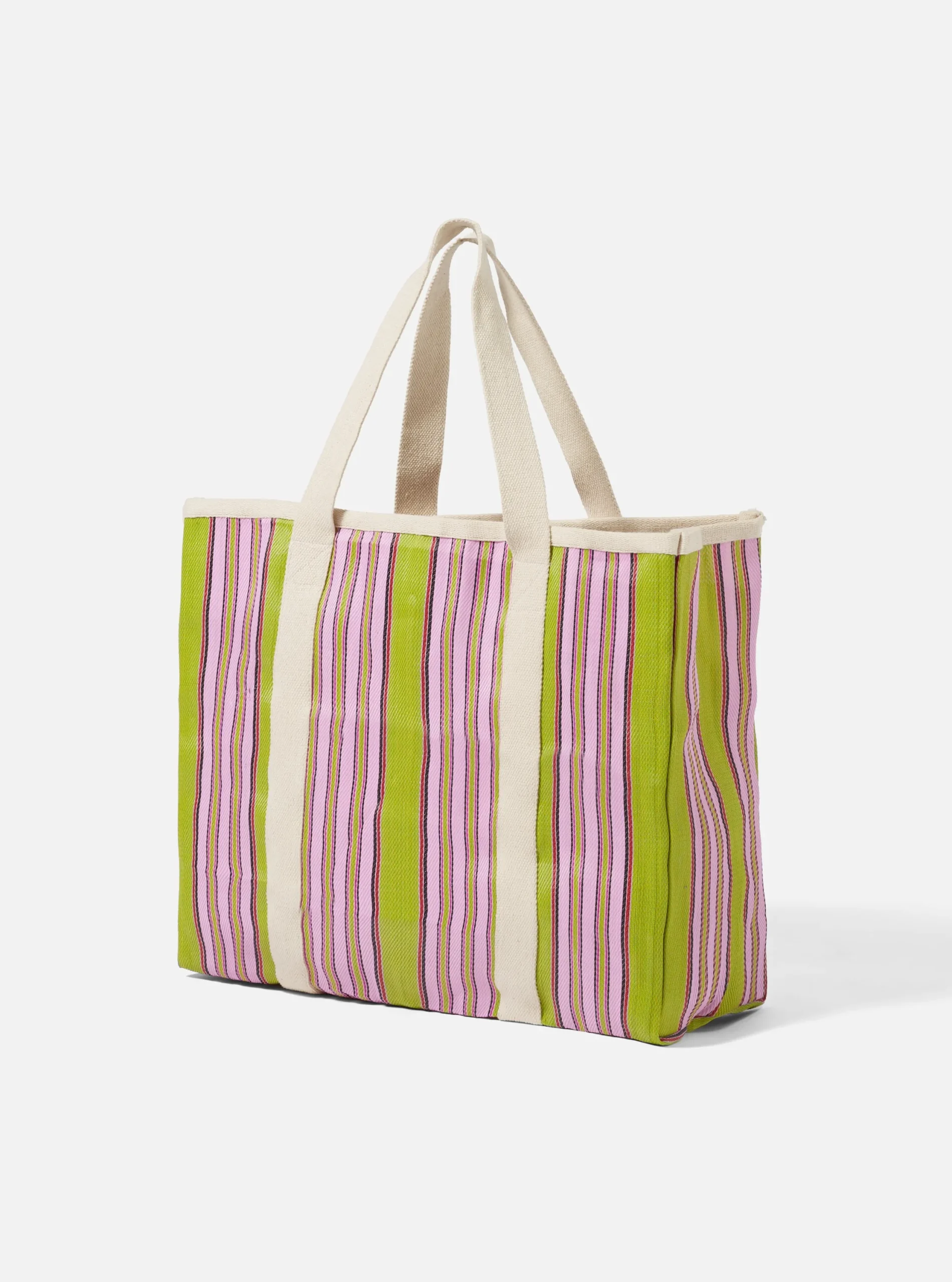 Cheap Beach Bag In Multi Stripe Weave Men Accessories.