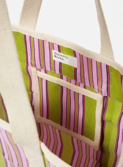 Cheap Beach Bag In Multi Stripe Weave Men Accessories.