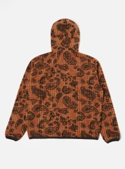 Clearance Beach Hoodie In Cinnamon Paisley Check Fleece Men Fleece.