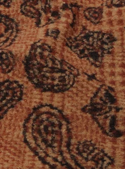 Clearance Beach Hoodie In Cinnamon Paisley Check Fleece Men Fleece.