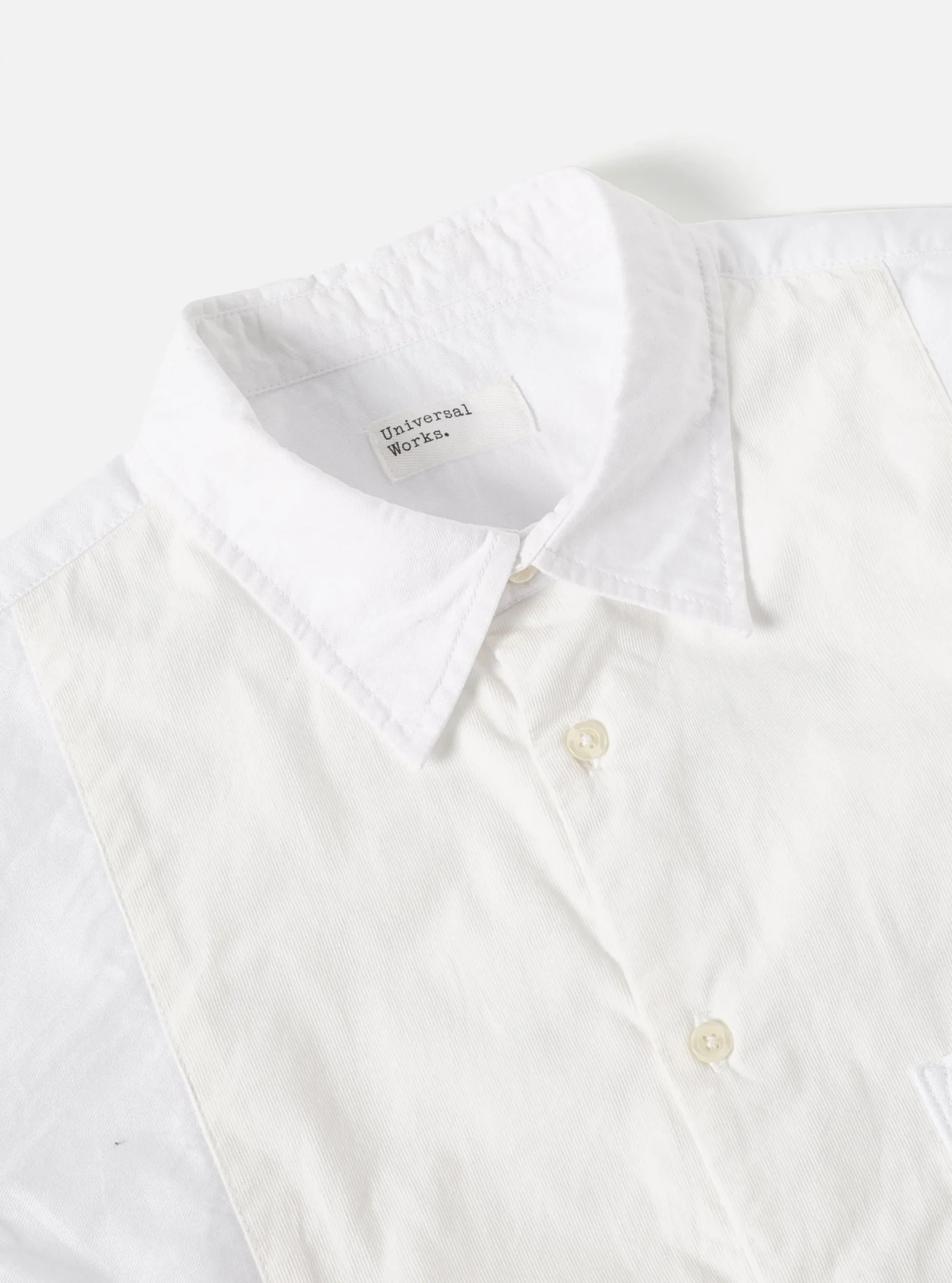 Cheap Bib Front Shirt In White Oxford/Cord Mix Men Shirts.