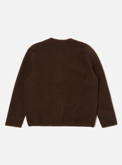 Cheap Blanket Cardigan In Brown Studio Wool Mix Men Fleece.