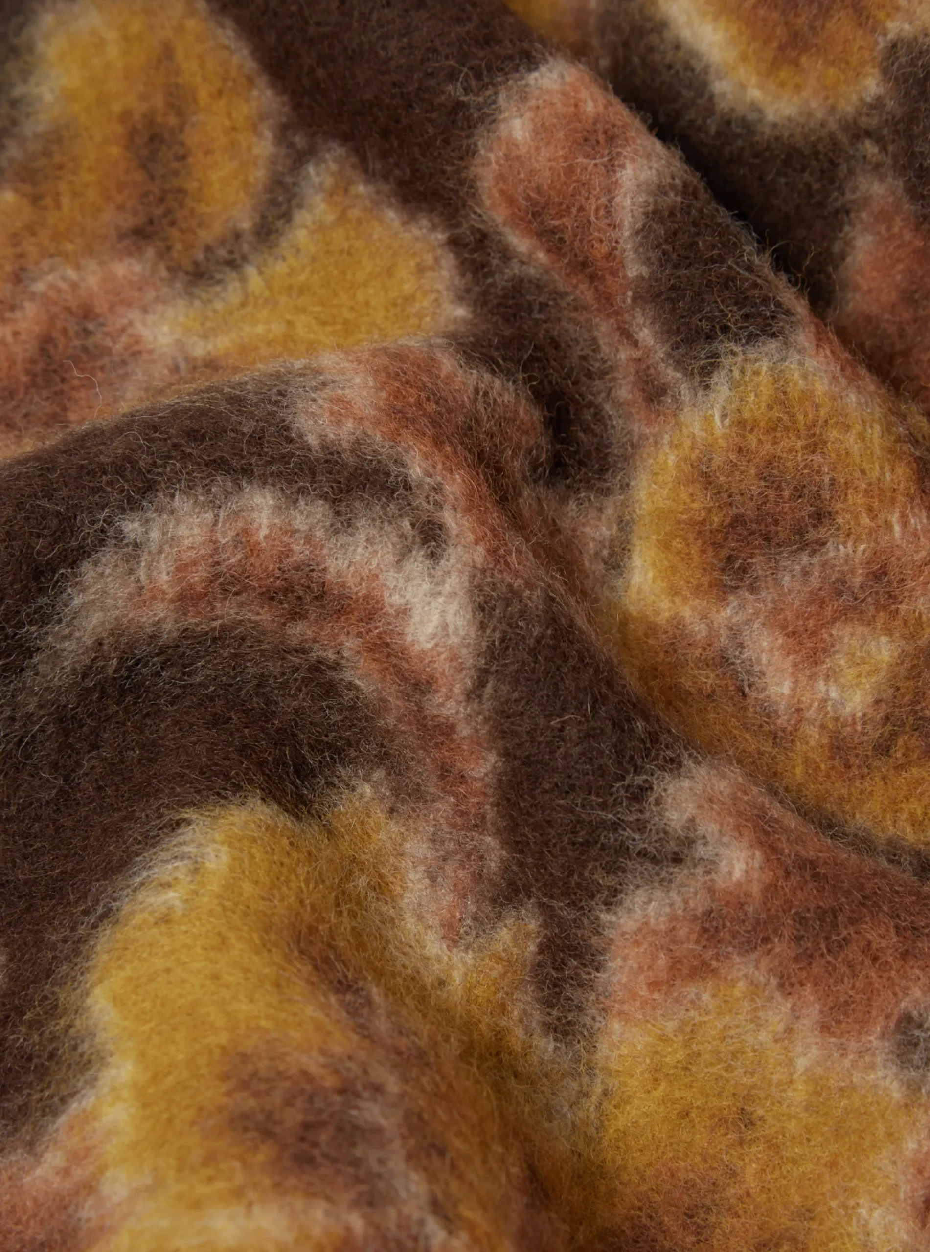 Fashion Blanket In Brown Flower Fleece Men Accessories.