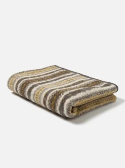 Hot Blanket In Fairisle Mix Wool Fleece Men Accessories.