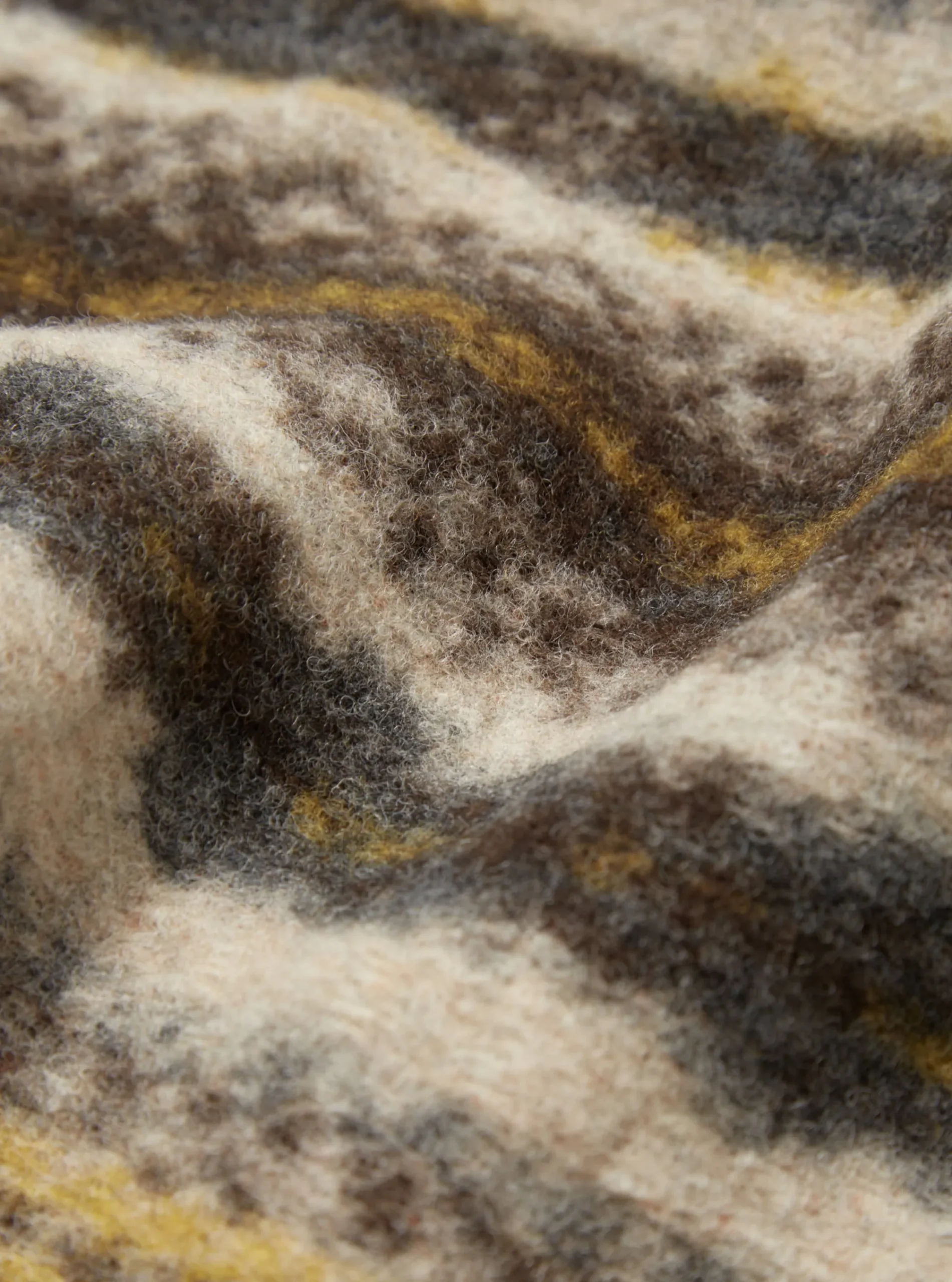 Hot Blanket In Fairisle Mix Wool Fleece Men Accessories.