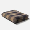 Store Blanket In Navy Mix Wool Fleece Men Accessories.
