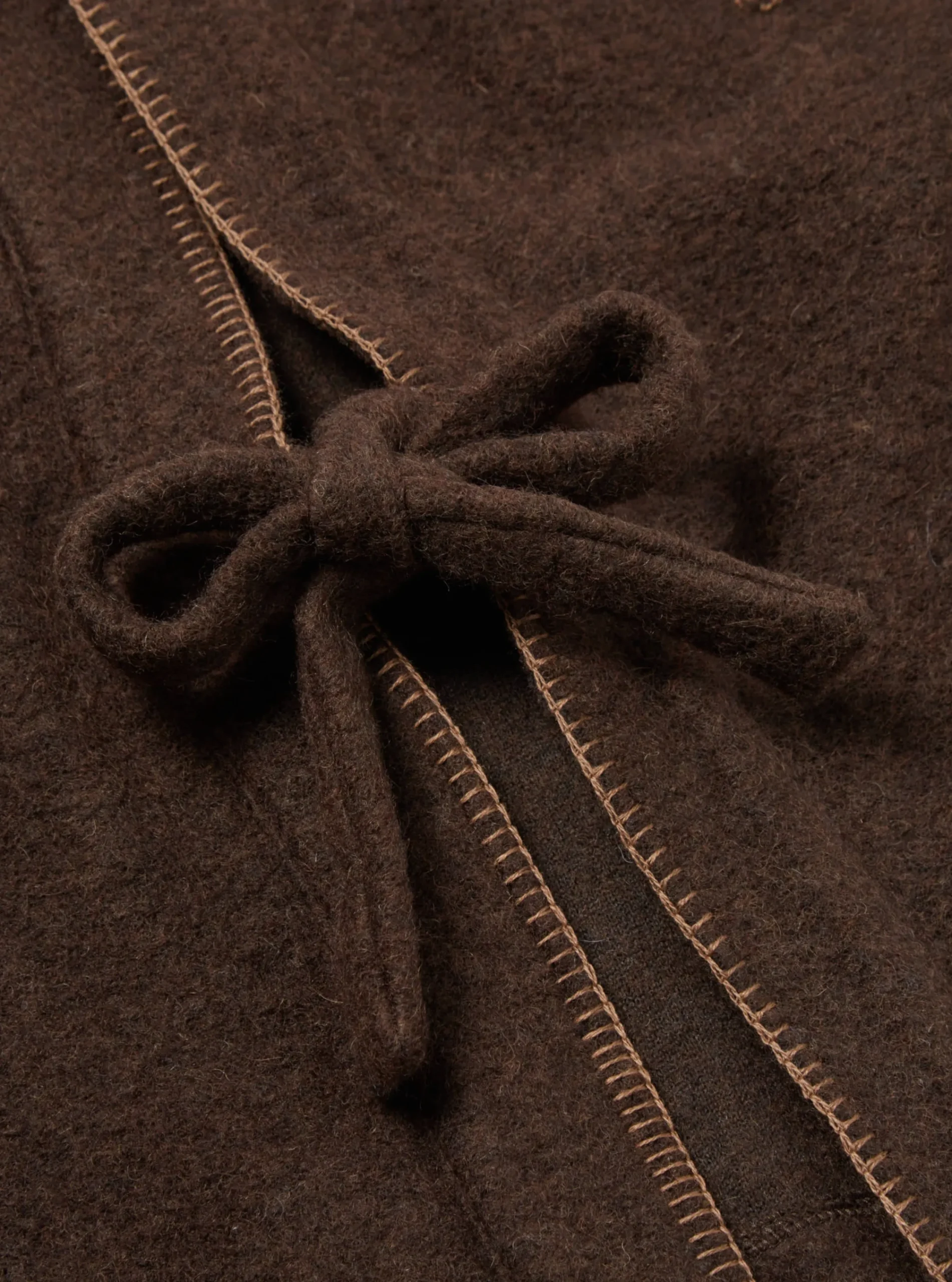 Best Blanket Kyoto Work Jacket In Brown Studio Wool Mix Men Fleece.