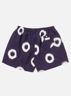 Clearance Boxer Short In Indigo Donut Ikat Men Underwear & Socks.