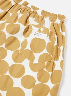 Online Boxer Short In Gold Dot Print Poplin Men Underwear & Socks.
