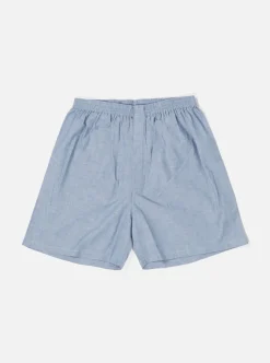 New Boxer Short In Chambray Cotton Men Underwear & Socks.