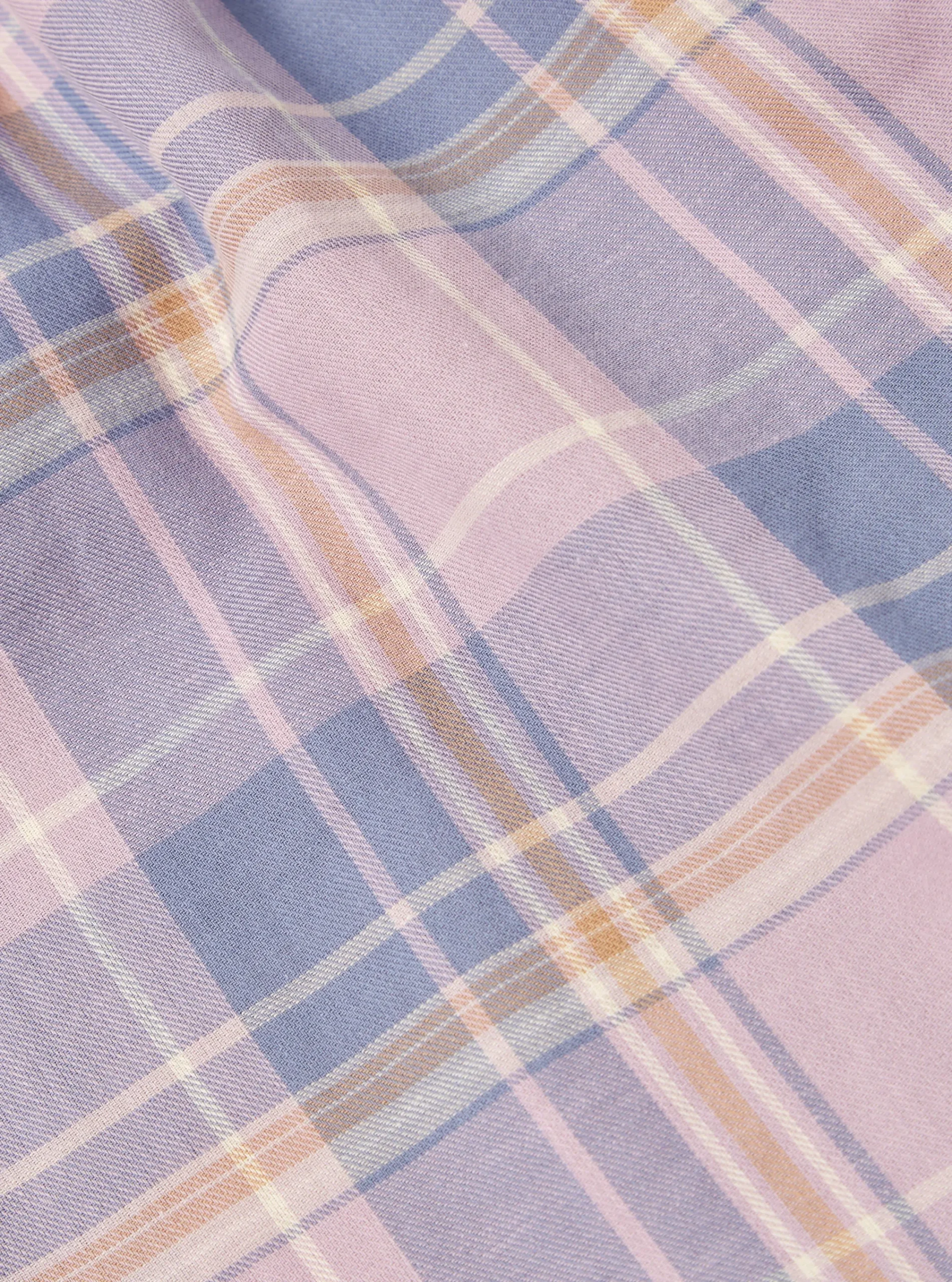 Outlet Boxer Short In Lilac Soft Check Men Underwear & Socks.