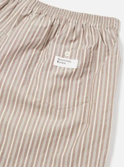 Best Boxer Short In Brown Shibuya Stripe Men Nightwear.