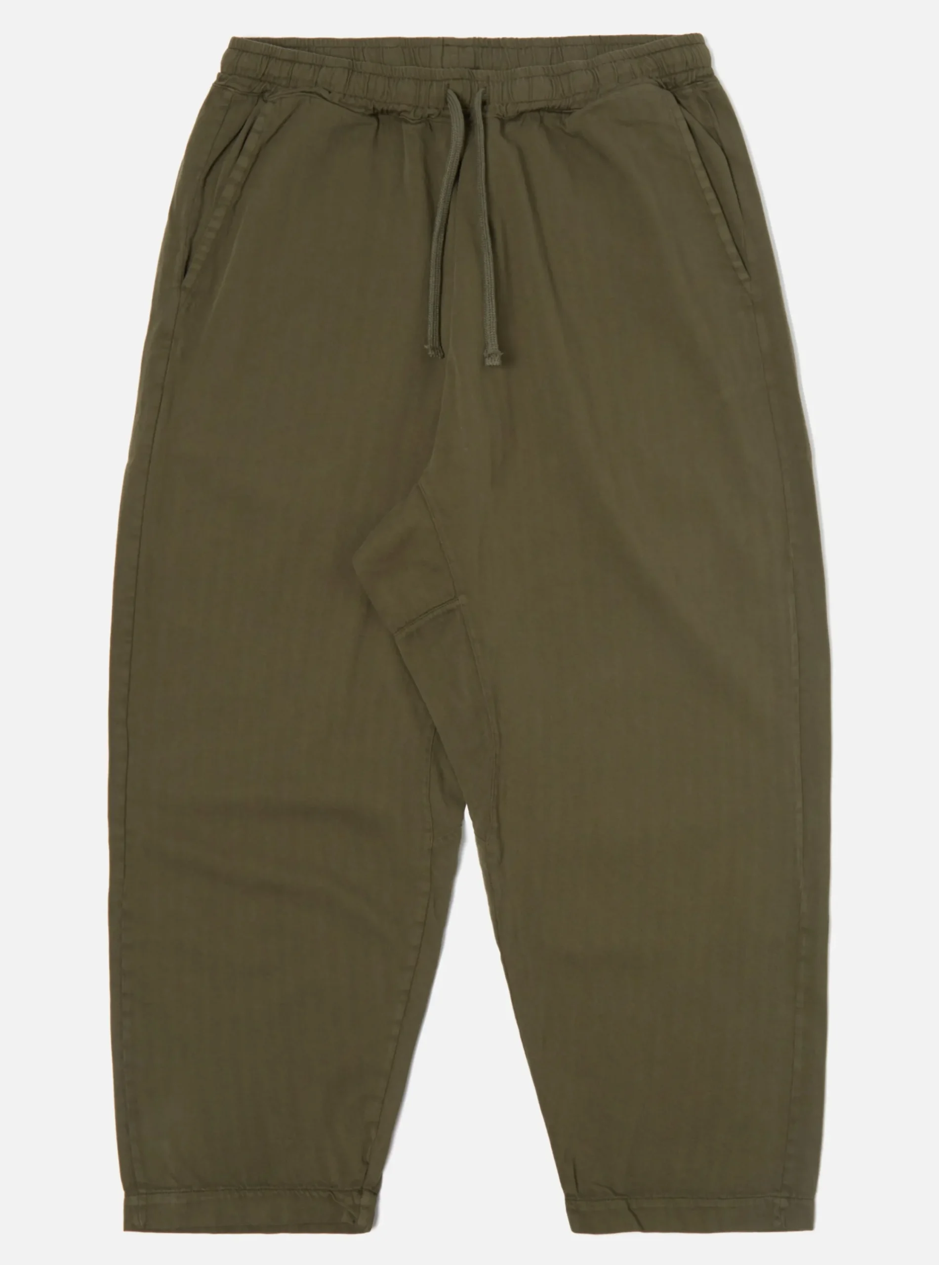 Outlet Braga Pant Ii In Olive Italian Herringbone Cotton Men Trousers.
