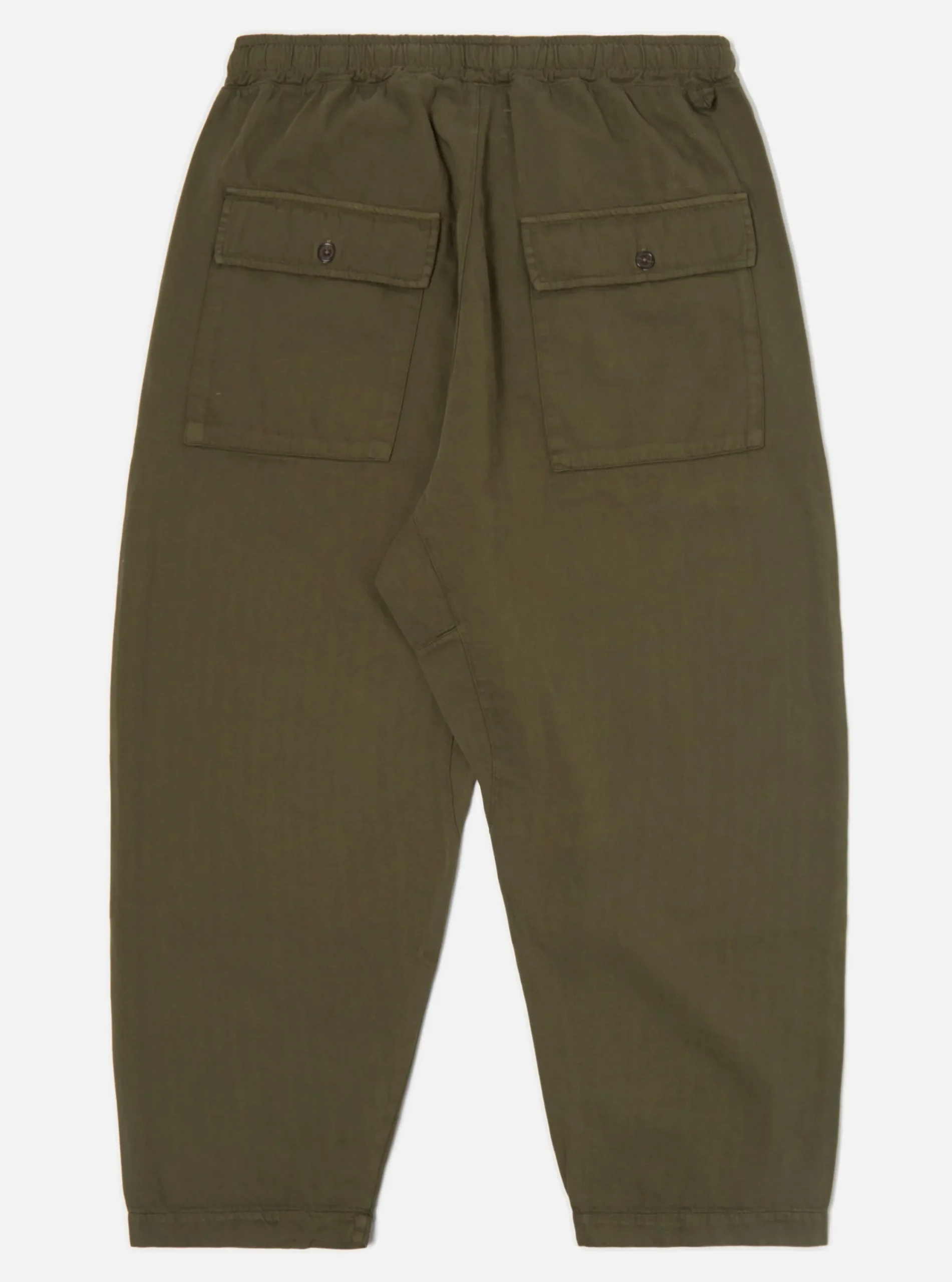 Outlet Braga Pant Ii In Olive Italian Herringbone Cotton Men Trousers.