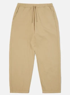 Flash Sale Braga Pant In Sand Italian Herringbone Cotton Men Trousers.