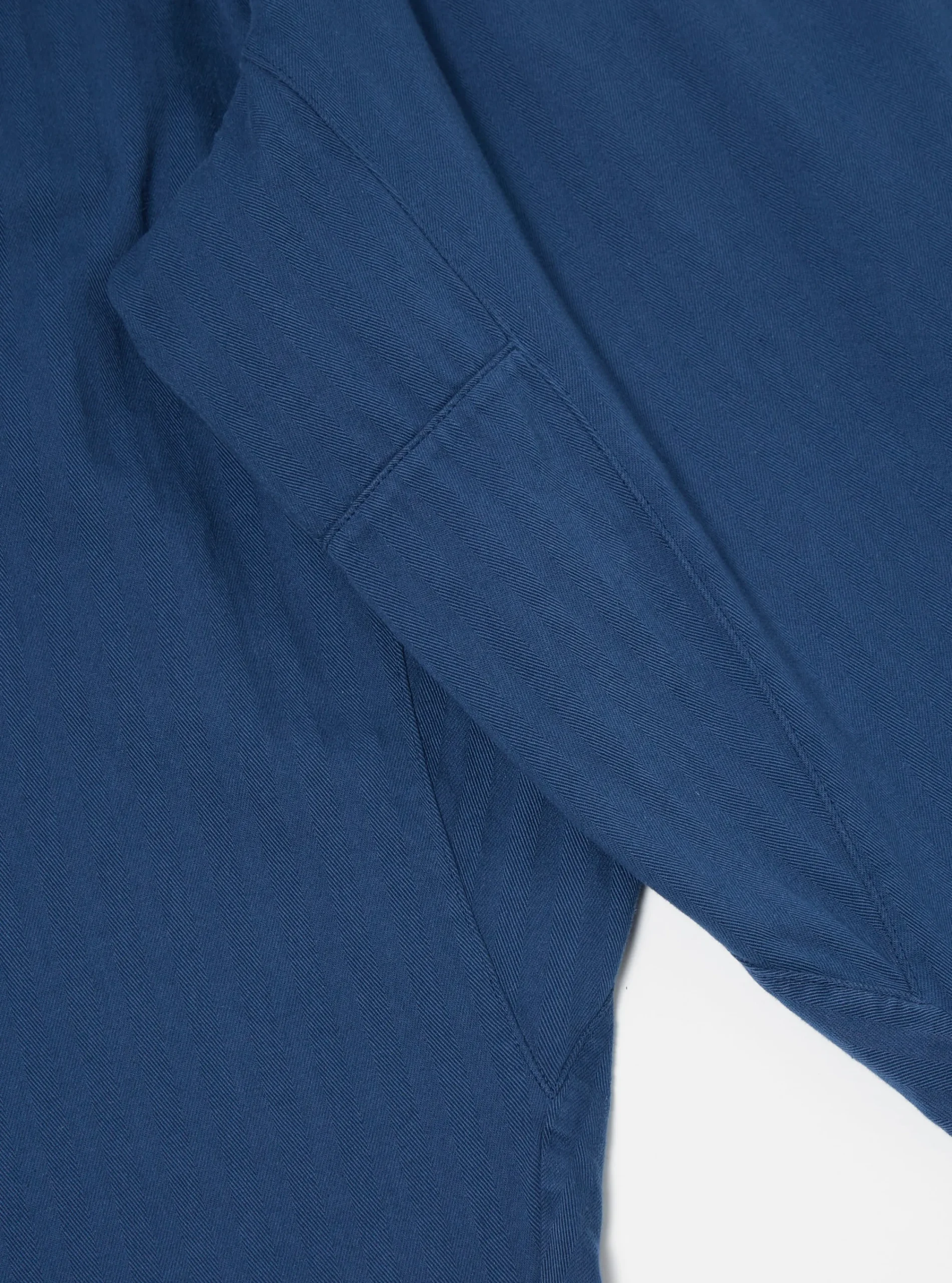 Cheap Braga Pant In Washed Navy Italian Herringbone Cotton Men Trousers.