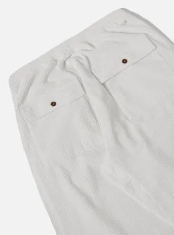 Clearance Braga Pant In Ecru 6 Wale Corduroy Men Trousers.