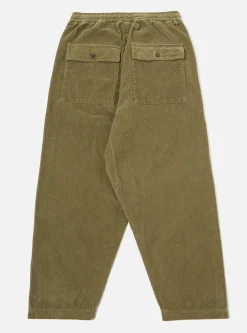 Store Braga Pant In Olive 6 Wale Corduroy Men Trousers.