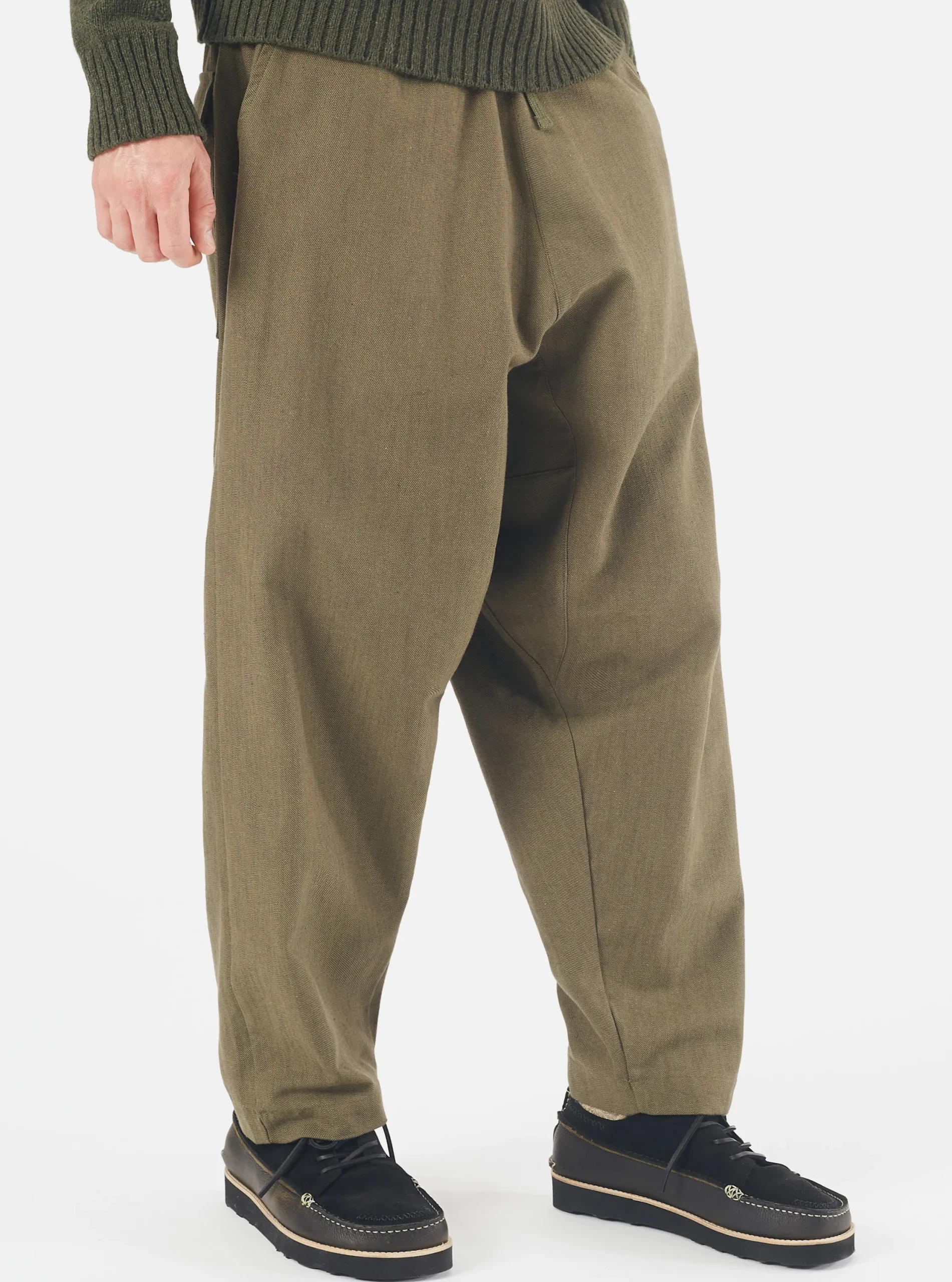 Cheap Braga Pant In Olive Kyo Cotton Men Trousers.
