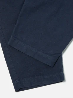 Fashion Braga Pant In Navy Nebraska Cotton Men Suiting.