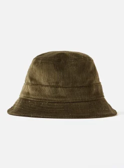 Sale Bucket Hat In Olive Brisbane Cord Men Accessories.