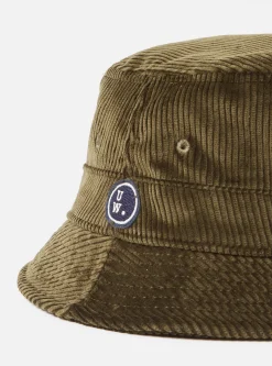 Sale Bucket Hat In Olive Brisbane Cord Men Accessories.
