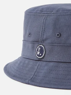 Clearance Bucket Hat In Navy Canvas Men Accessories.