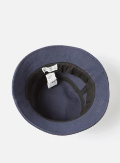 Clearance Bucket Hat In Navy Canvas Men Accessories.