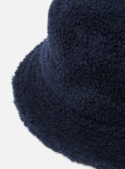 Sale Bucket Hat In Navy Mountain Fleece Men Accessories.