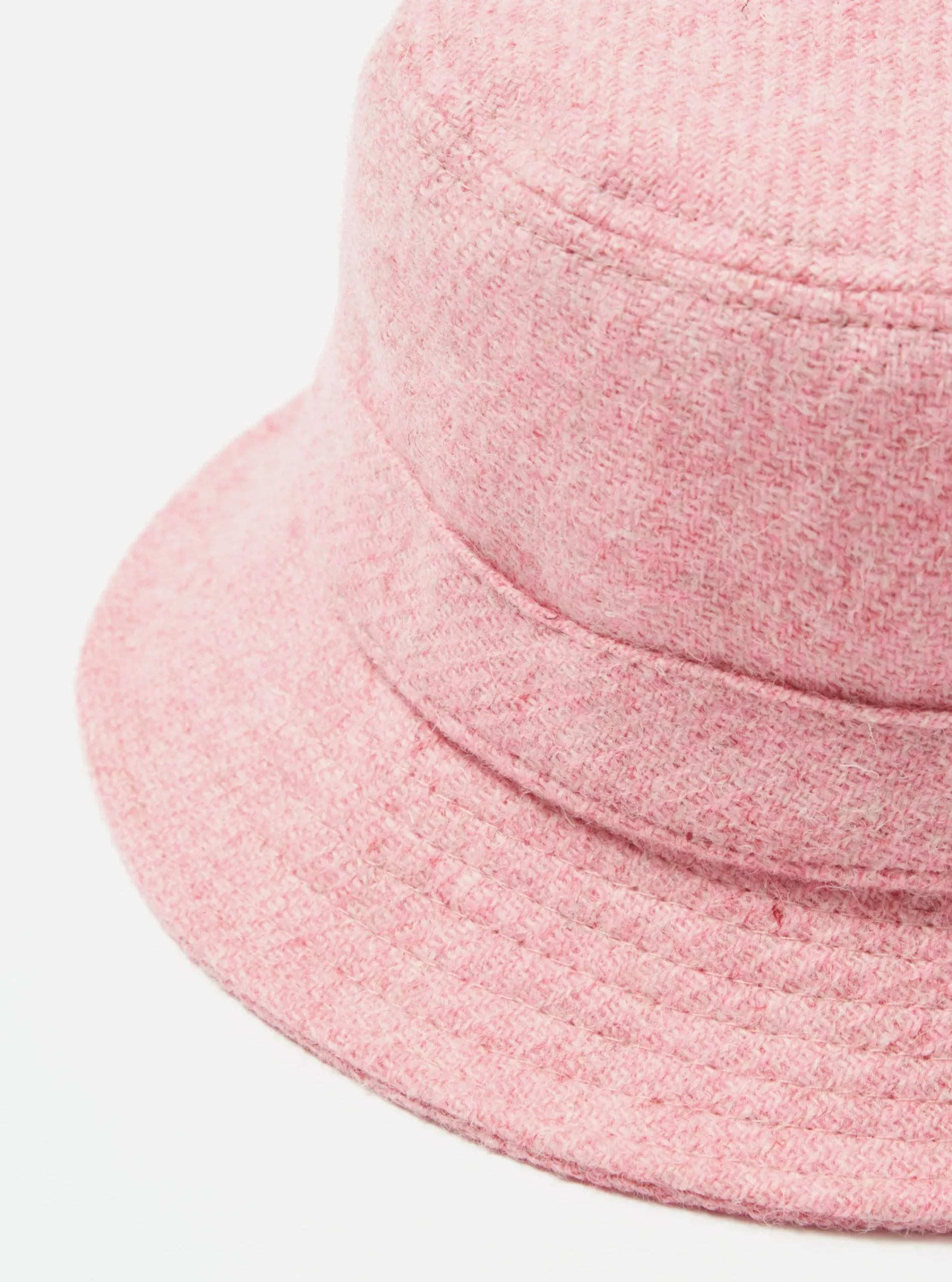 Discount Bucket Hat In Pink Harris Tweed Men Accessories.