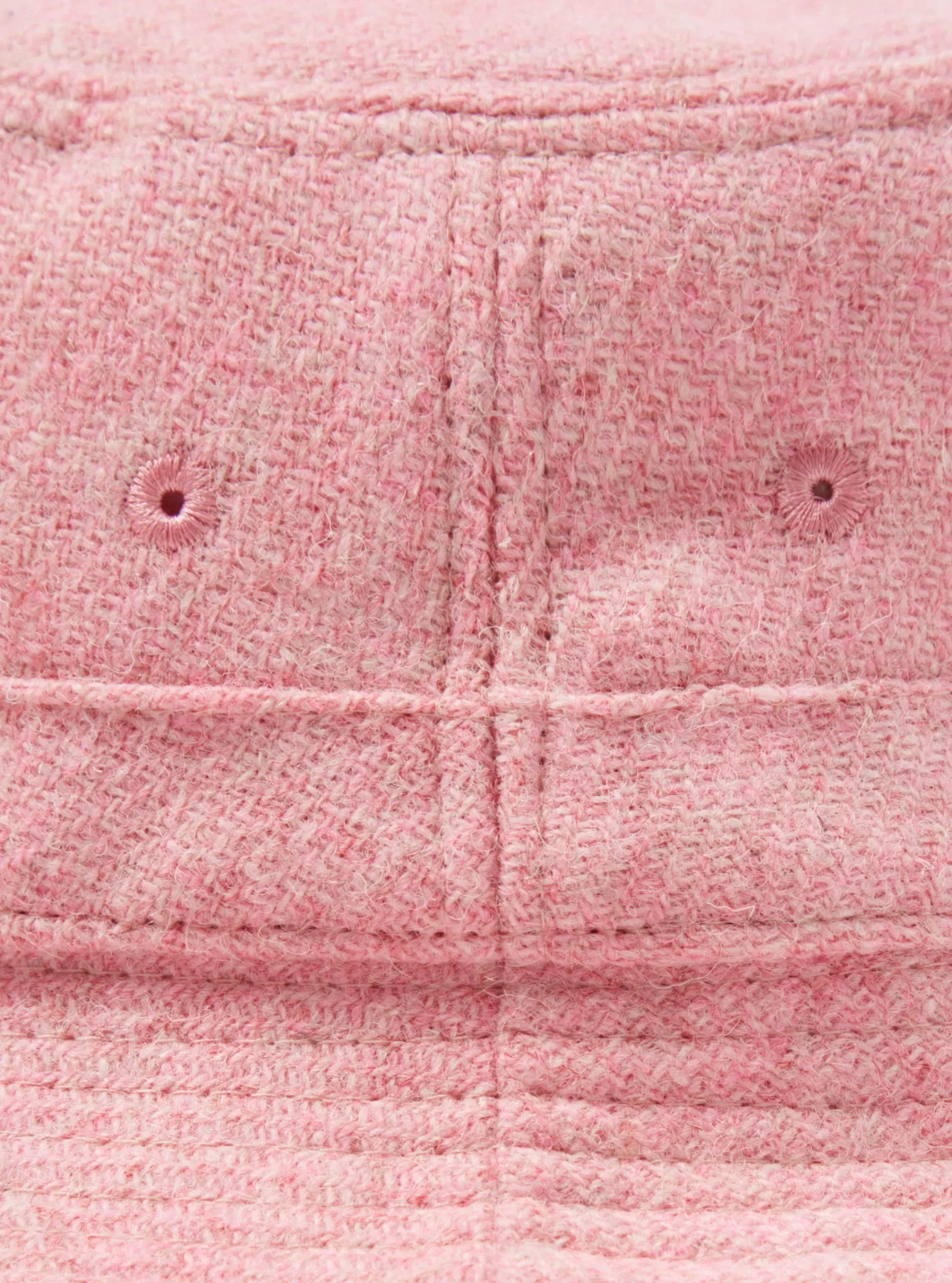 Discount Bucket Hat In Pink Harris Tweed Men Accessories.